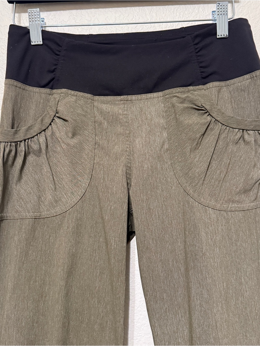 prAna| Summit Pant Women’s Small Olive Green Straight Leg Pull On Hiking Pants - Picture 5 of 10